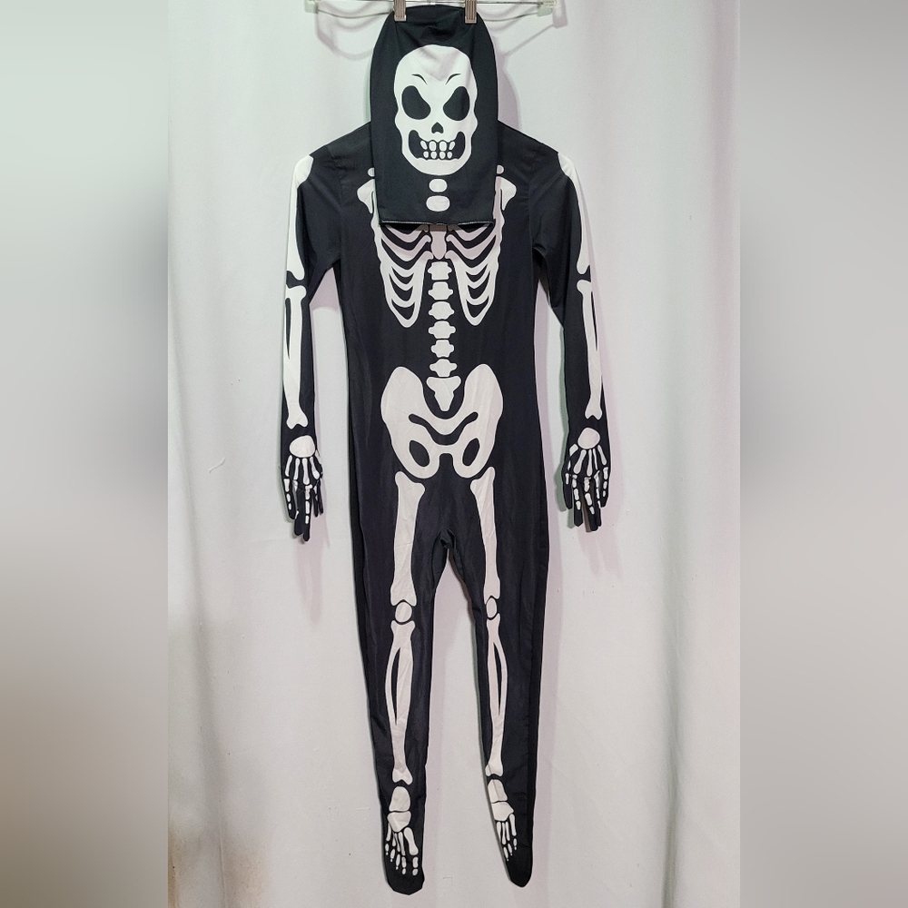 Spooktacular Creations NWOT Child Unisex Second Skin Skeleton Costume Sz Medium - Picture 2 of 7